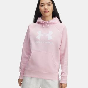 NWOT Under Armour Soft Pink Pullover Hoodie